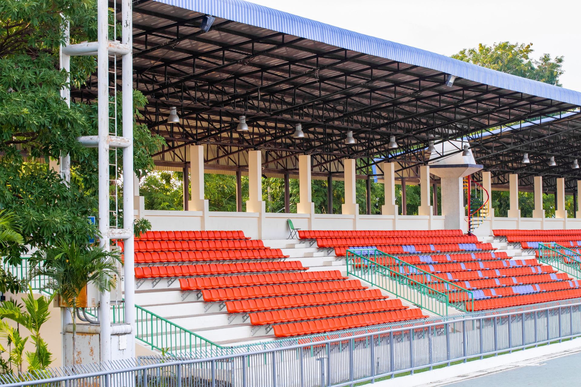covered sports ground seating